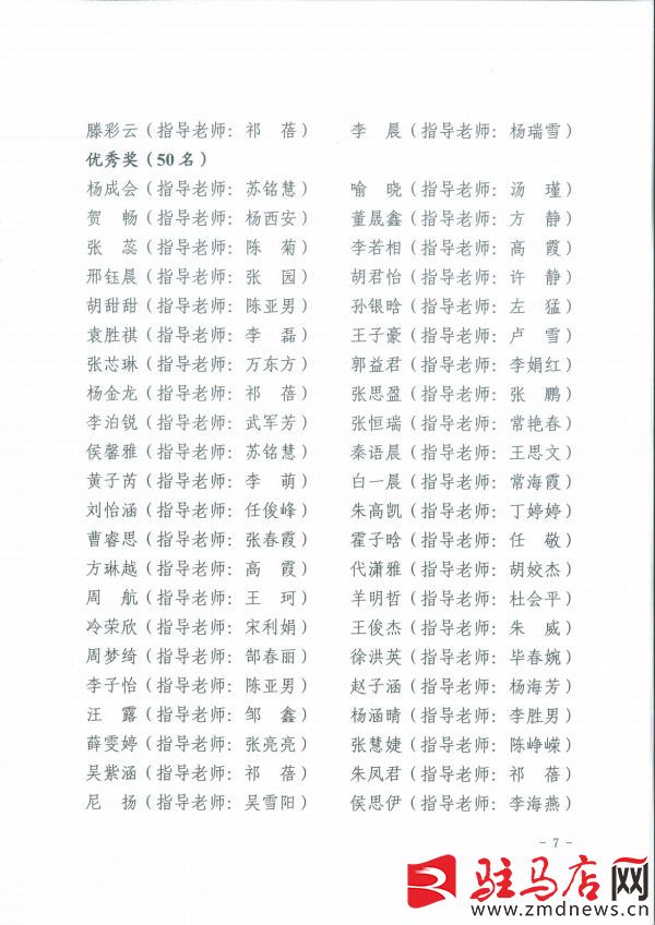 手抄报获奖名单4