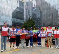驻马店经济开发区天中救援队联合反诈中心开展反诈骗宣传活动
