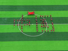 駐馬店第二實驗小學師生禮贊祖國76歲生日