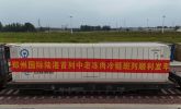 首发东盟 河南精深加工肉类制品搭乘冷链班列出海